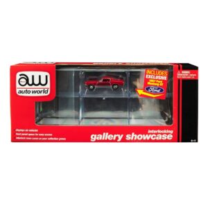 Auto World Display Case de 6 autos y Ford Mustang GT 1967 incluido 1:64