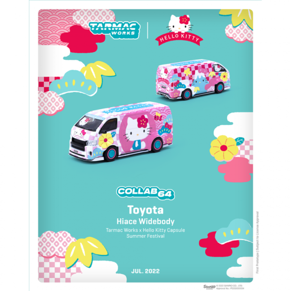 Tarmac Works Toyota Hiace Widebody Hello Kitty