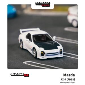 Tarmac Works Mazda RX-7 F3DS Mazdaspeed A-Spec Blanco