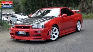 NISSAN SKYLINE GT-R R34 R-TUNE ACTIVE RED REAL