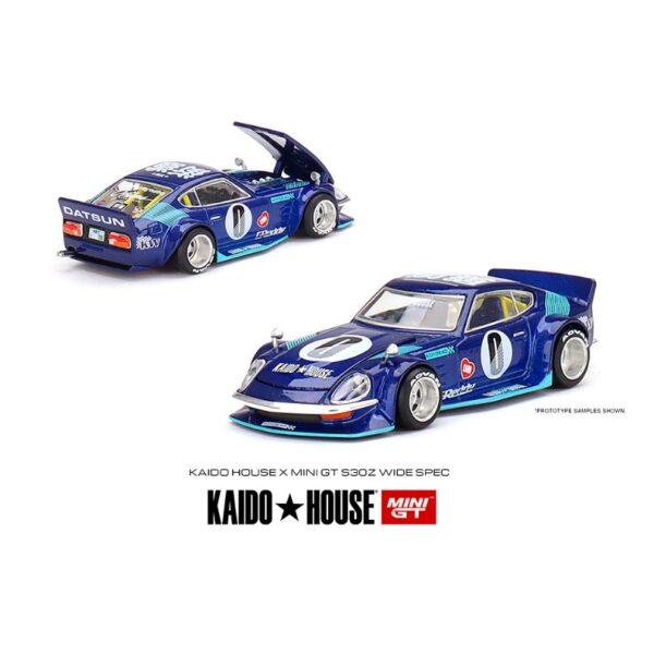 Mini Gt x Kaido House Nissan Fairlady Z S30Z Wide Spec Blue