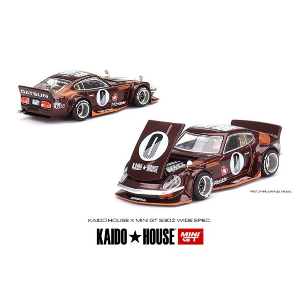 Mini GT x Kaido House Nissan Fairlady Z S30Z Wide Spec Dark Red
