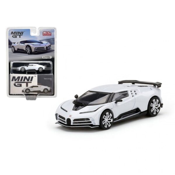 MINI GT Bugatti Centodieci White 1:64