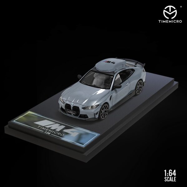 Time Micro BMW M4 Nardo Grey con accesorio 1:64