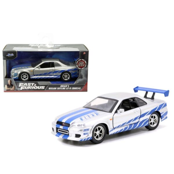 Jada Toys Fast and Furious Brian´s Nissan Skyline GT-R R34 1:32