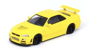 nno64 Nissan Skyline GT-R R34 Yellow MDX22 1:64