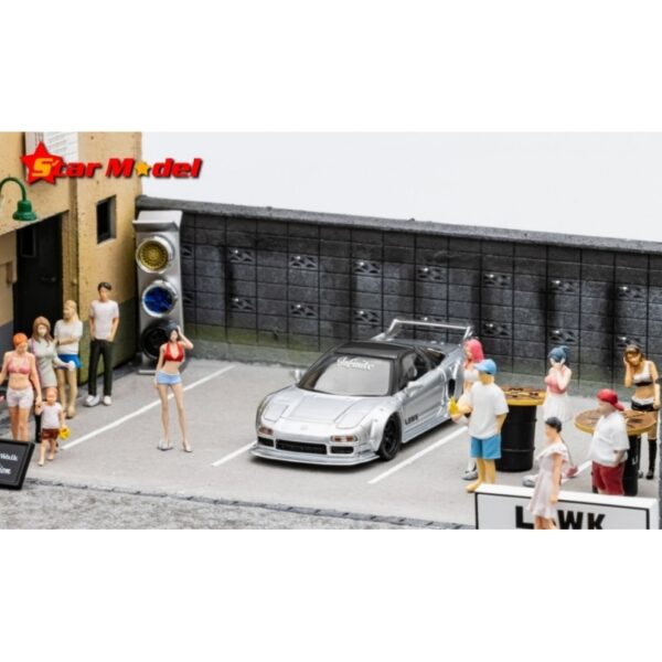 ABONO DE PRE VENTA $8.00 (Precio $29.99) Star Model Honda NSX LBWK Silver 1:64