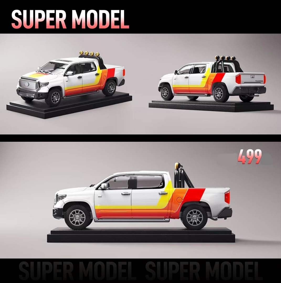 Super Model Toyota Tundra 2da Generación TRD 1:64