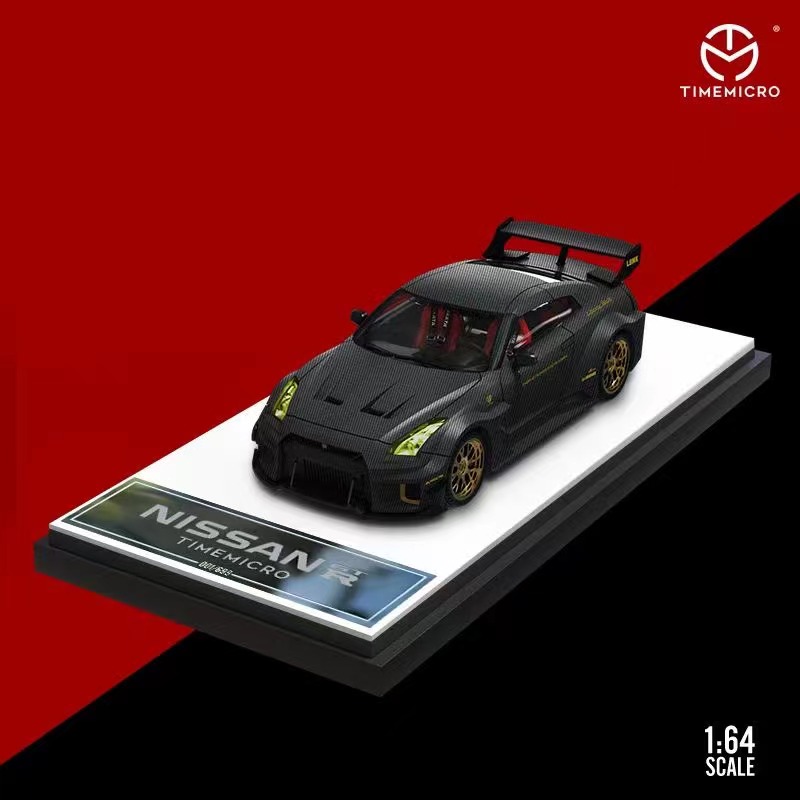 Time Micro Nissan GT-R LBWK 3.0 Carbon Fiber 1:64