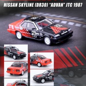 Inno64 Nissan Skyline 2000 Turbo RS-X Advan JTC 1987 1:64