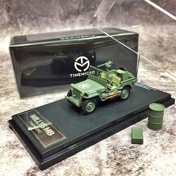 Time Micro 1944 Jeep Willys MB con accesorios RE-STOCK 1:64