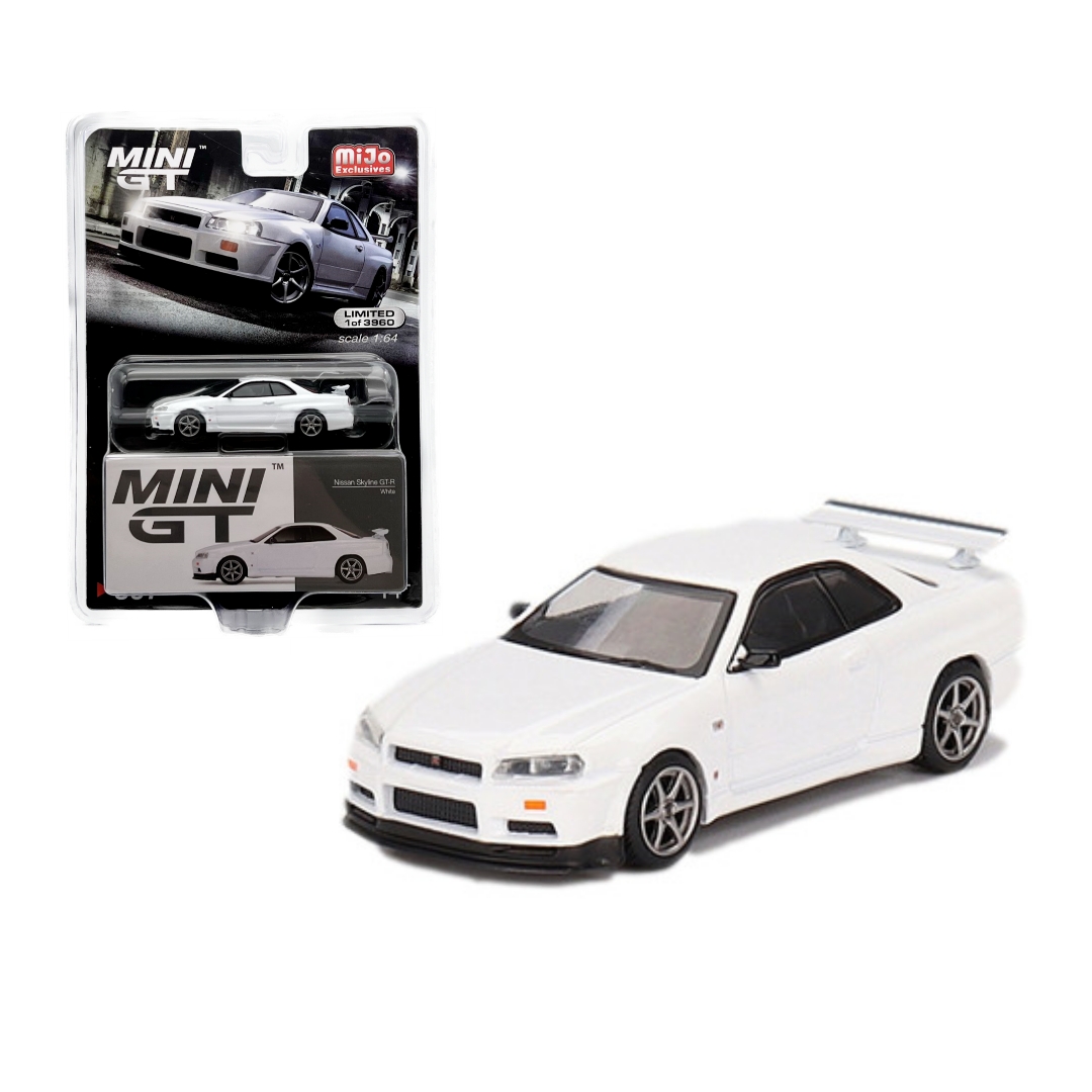 限定 Mini GT ER34 アスリートホワイト 10個セット 限定 Mini GT ER34