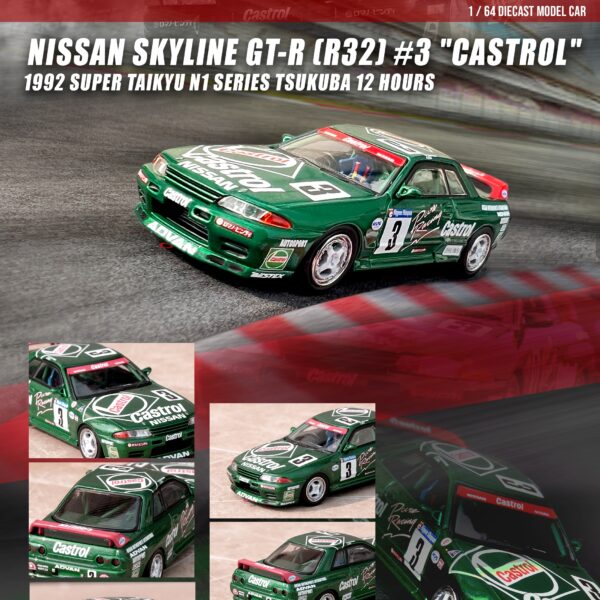 Inno64 Nissan Skyline GT-R R32 Castrol 1992 Super Taikyu 1:64