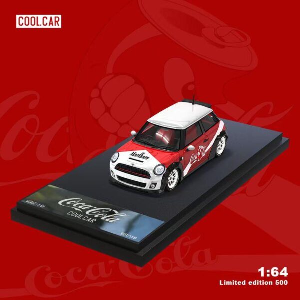 Cool Car Mini Cooper Coca- Cola Marlboro 1:64 (Tiempo Aprox. Noviembre 2023)