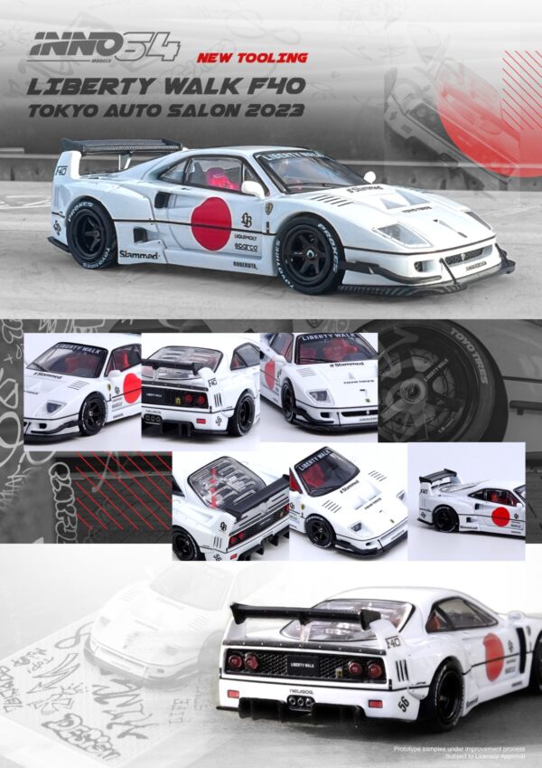 INNO64 1:64 Ferrari F40 LBWK Tokyo Auto Salon 2023