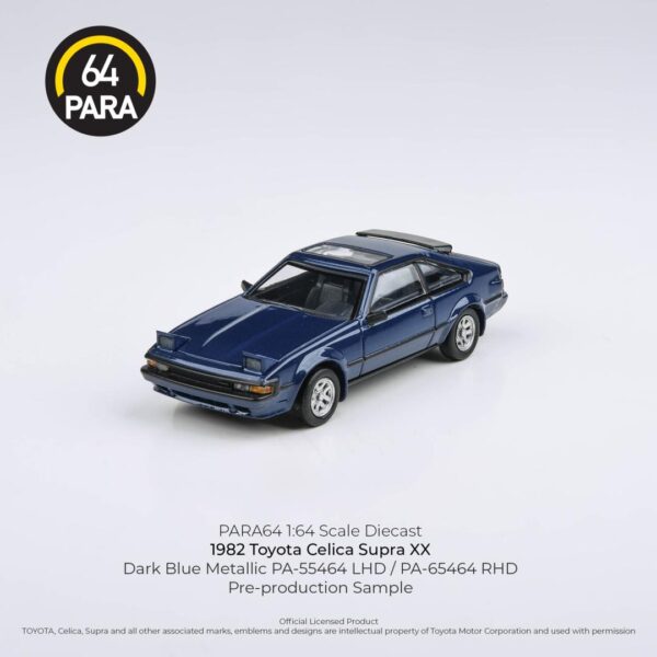 ABONO DE PRE VENTA $5.00 (Precio $21.99) PARA64 1:64 Toyota Celica Supra A60 Azul (llega aprox. en enero 2024)