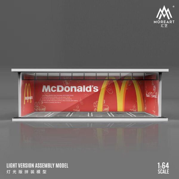 MoreArt 1:64 Parking Lot Mc Donald´s - incluye luz led
