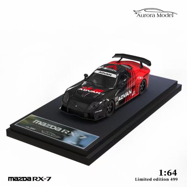 ABONO PRE VENTA $5.00 (Precio $31.99) Aurora Model 1:64 Mazda RX-7 Veilside - Advan (Sin figura) (llega aprox. abril 2024)