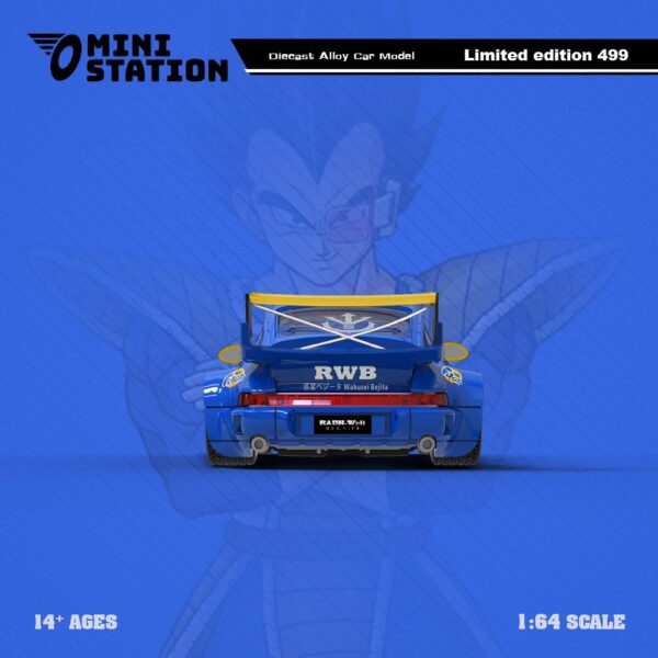 Mini Station 1:64 Porsche 964 Dragon Ball Z - Vegeta - Imagen 2