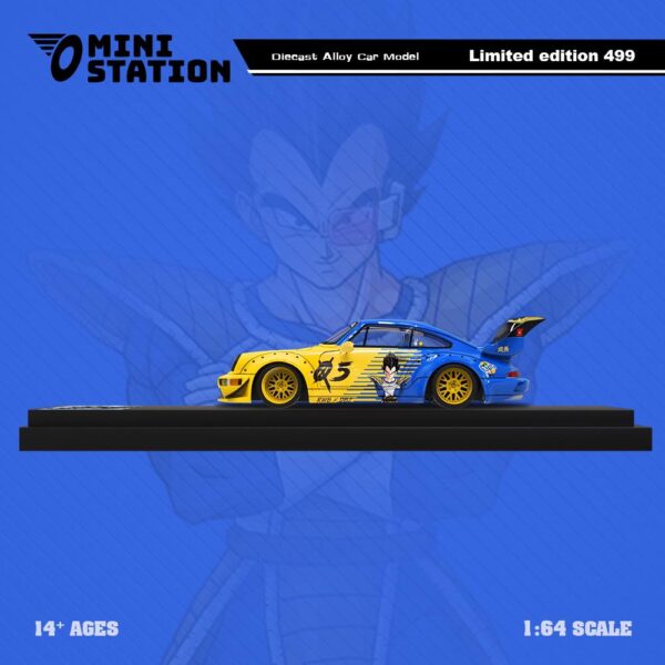 Mini Station 1:64 Porsche 964 Dragon Ball Z - Vegeta - Imagen 5