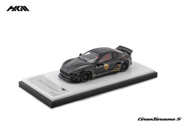 HKM 1:64 LBWK Maserati Gran Turismo Sport GTS edición especial "Martha"- Negro brillante