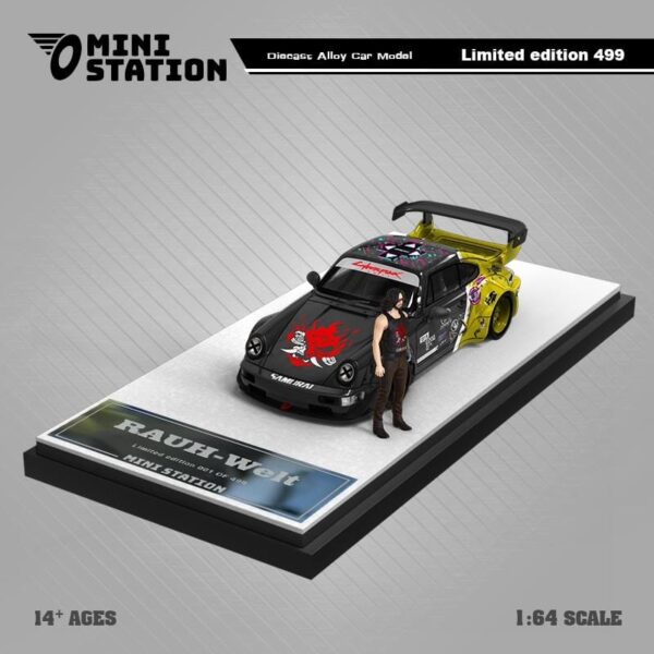 Con figura - Mini Station 1:64 RWB Porsche 964 Samurai