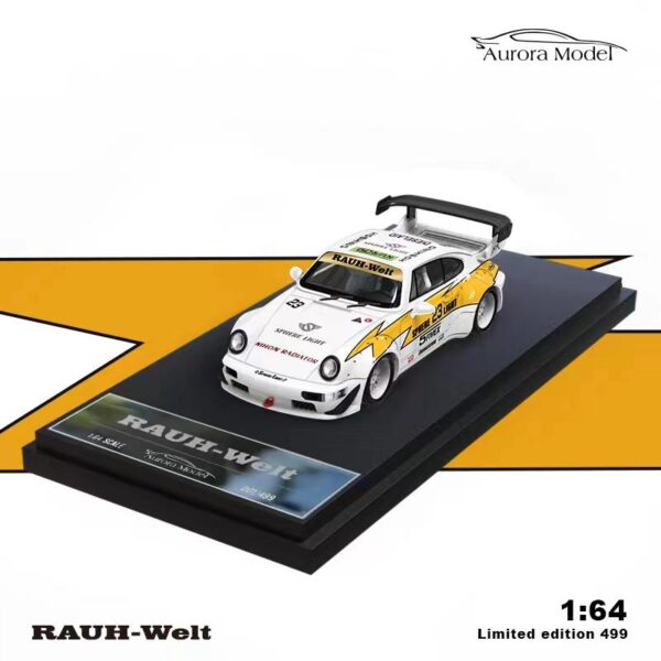 Preventa $27.99 - Aurora Model 1:64 Porsche RWB964 Lightning Team