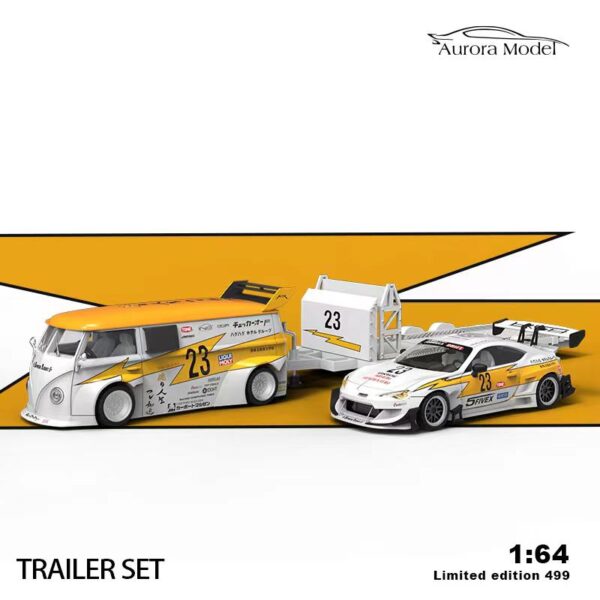 Preventa $65.99 - Aurora Model 1:64 Set Lightning Team (VW T1 + Toyota 86 + Remolque)