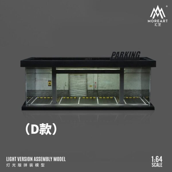 Preventa $25.99 - MoreArt 1:64 Diorama estacionamiento con Luz Led - Modelo D