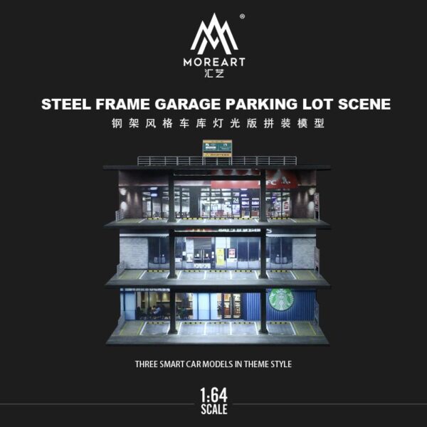 Preventa $29.99 - More Art 1:64 Diorama Estacionamiento de 3 niveles + azotea (Pedidos hasta Sábado 3 de agosto)
