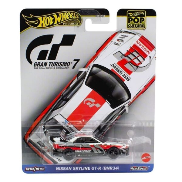 Preventa $9.99 - Hot Wheels Premium 1:64 Pop Culture 2024 – Nissan Skyline GT-R (BNR34) Gran Turismo 7 (Hasta agotar existencias)