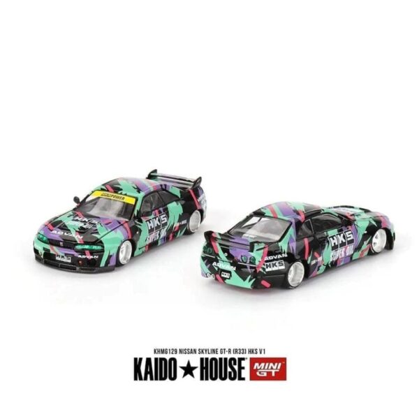 Preventa $22.99 Pago a plazos / $20.99 Pago adelantado – Kaido House x Mini GT 1:64 Nissan Skyline GT-R (R33) HKS V1 (Hasta agotar  existencias)