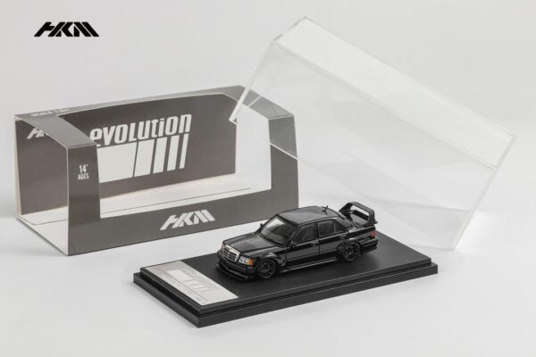 Preventa $27.99 - HKM 1:64 Mercedes 190E W201 2.5-16 Evo II - Negro brillante (Pedidos hasta Sábado 9 de noviembre)