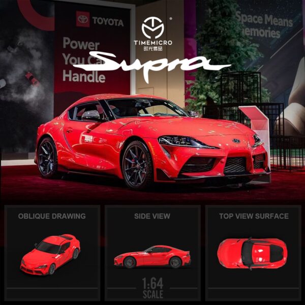 Preventa $25.99 - Sin figura - Time Micro 1:64 Toyota Supra A90 MK5 - Rojo (Pedidos hasta Viernes 15 de noviembre 2024)