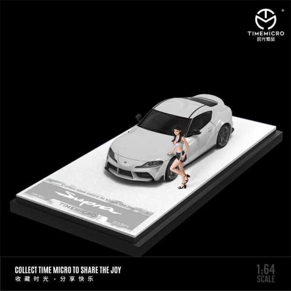 Preventa $31.99 – Con figura – Time Micro 1:64 Toyota Supra A90 MK5 – Blanco (Pedidos hasta Viernes 15 de noviembre 2024)