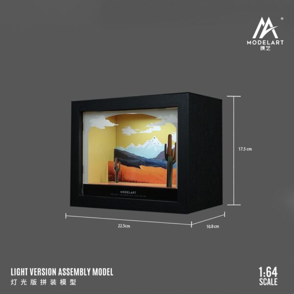 Preventa $34.99 - Model Art 1:64 Diorama temática de Desierto - Incluye Luz Led (Pedidos hasta Viernes 15 de noviembre 2024)