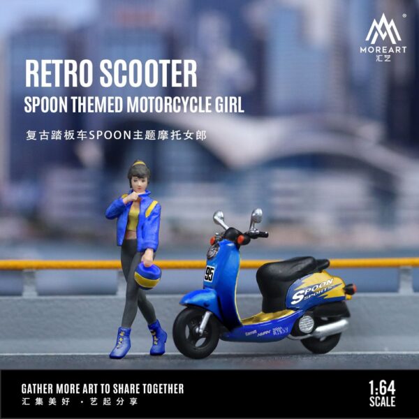 Preventa $26.99 - Time Micro 1:64 Scooter + Figura - Livery Spoon (Pedidos hasta Lunes 25 de noviembre 2024)