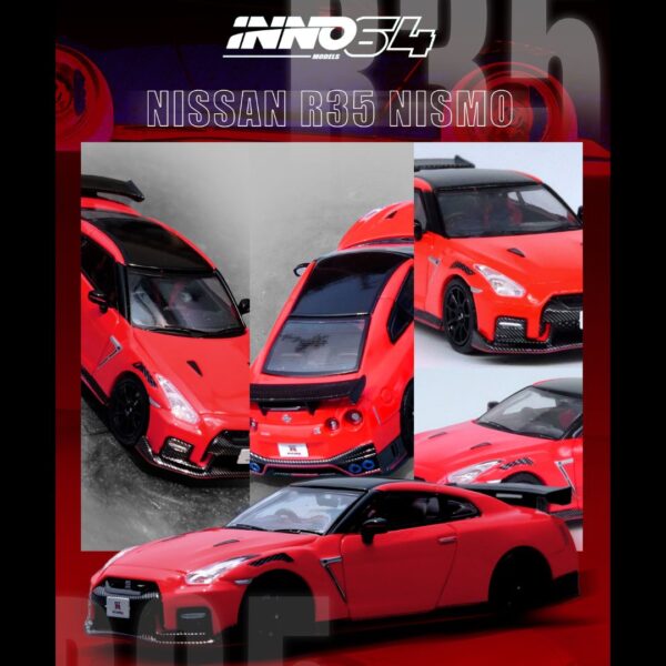 Preventa $24.99 - INNO64 1:64 Nissan GT-R35 Nismo - Rojo (Pedidos hasta Jueves 5 de diciembre 2024)