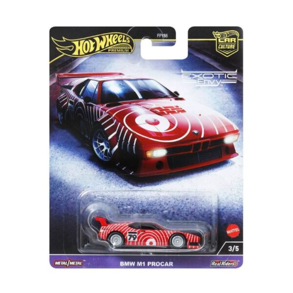 Hot Wheels Premium 1:64 -BMW M1 Procar - rojo