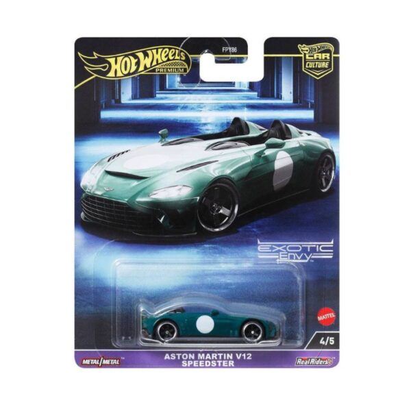 Hot Wheels Premium 1:64 - Aston Martin V12 Speedster - verde