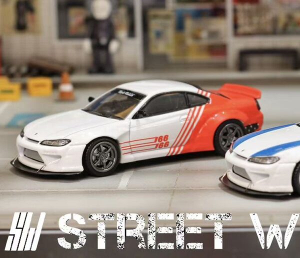 Preventa $28.99 - Street Weapon 1:64 Nissan Silvia S15 Rocket Bunny - Livery 166 naranja (Pedidos hasta Viernes 6 de diciembre 2024)