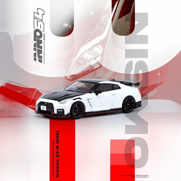 Preventa $27.99 - INNO64 1:64 Nissan GT-R (R35) Nismo - Blanco (Pedidos hasta Lunes 24 de febrero 2025)